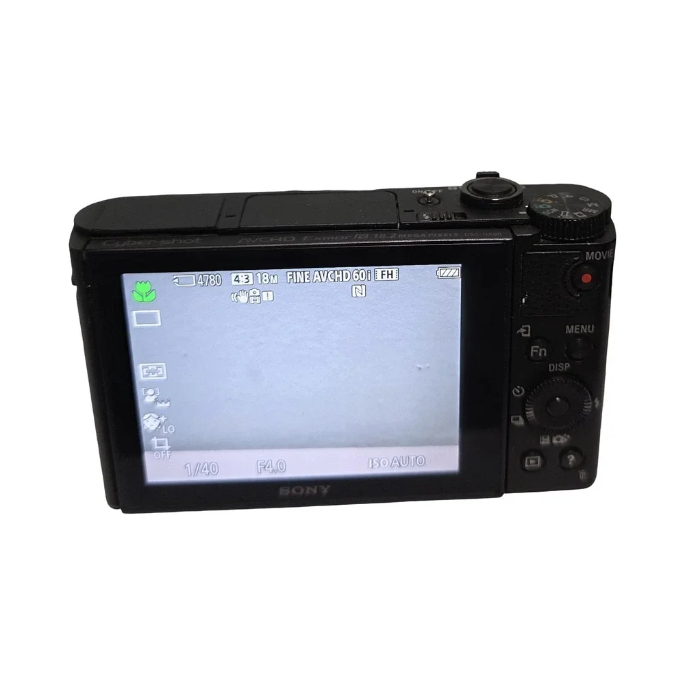 Sony DSC-HX80 18.2MP Digital Camera Black 30x Zoom Wi-Fi EVF